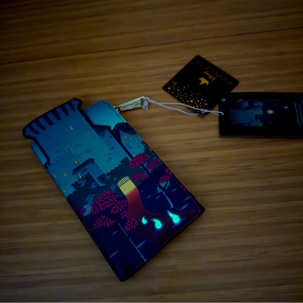 Loungefly Brave Castle Wallet, Glow in the Dark, Merida Wallet